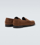 Prada Suede penny loafers
