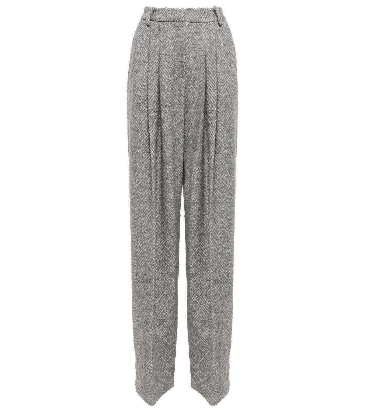 Magda Butrym - Herringbone high-rise wide-leg pants Magda Butrym
