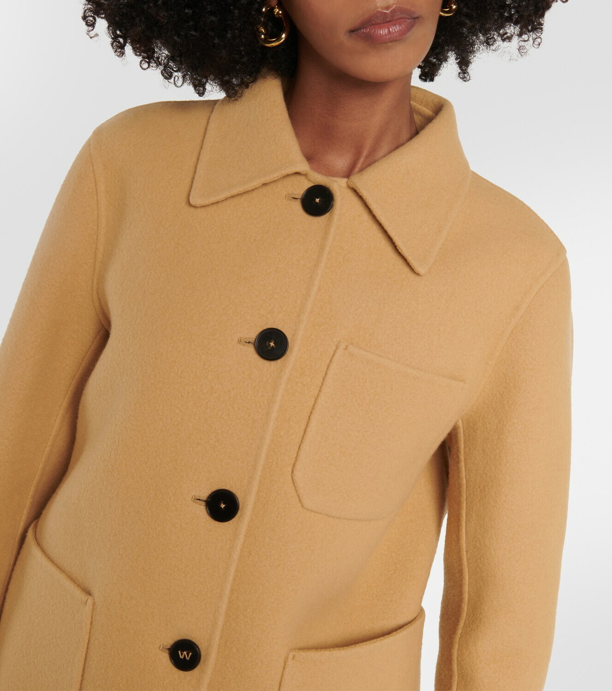 Boxy hotsell wool coat