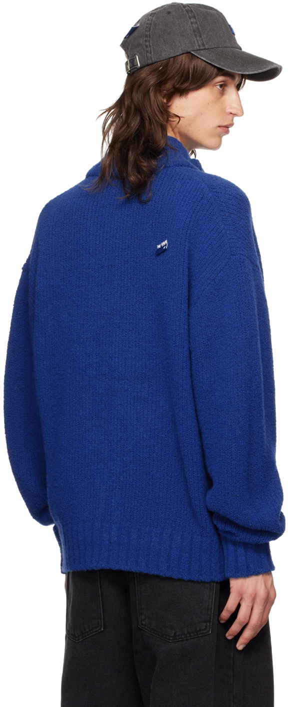 ADER error Blue TRS Tag 01 Zip-Up Sweater ADER error