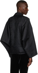 Saint Laurent Black Kimono Cardigan
