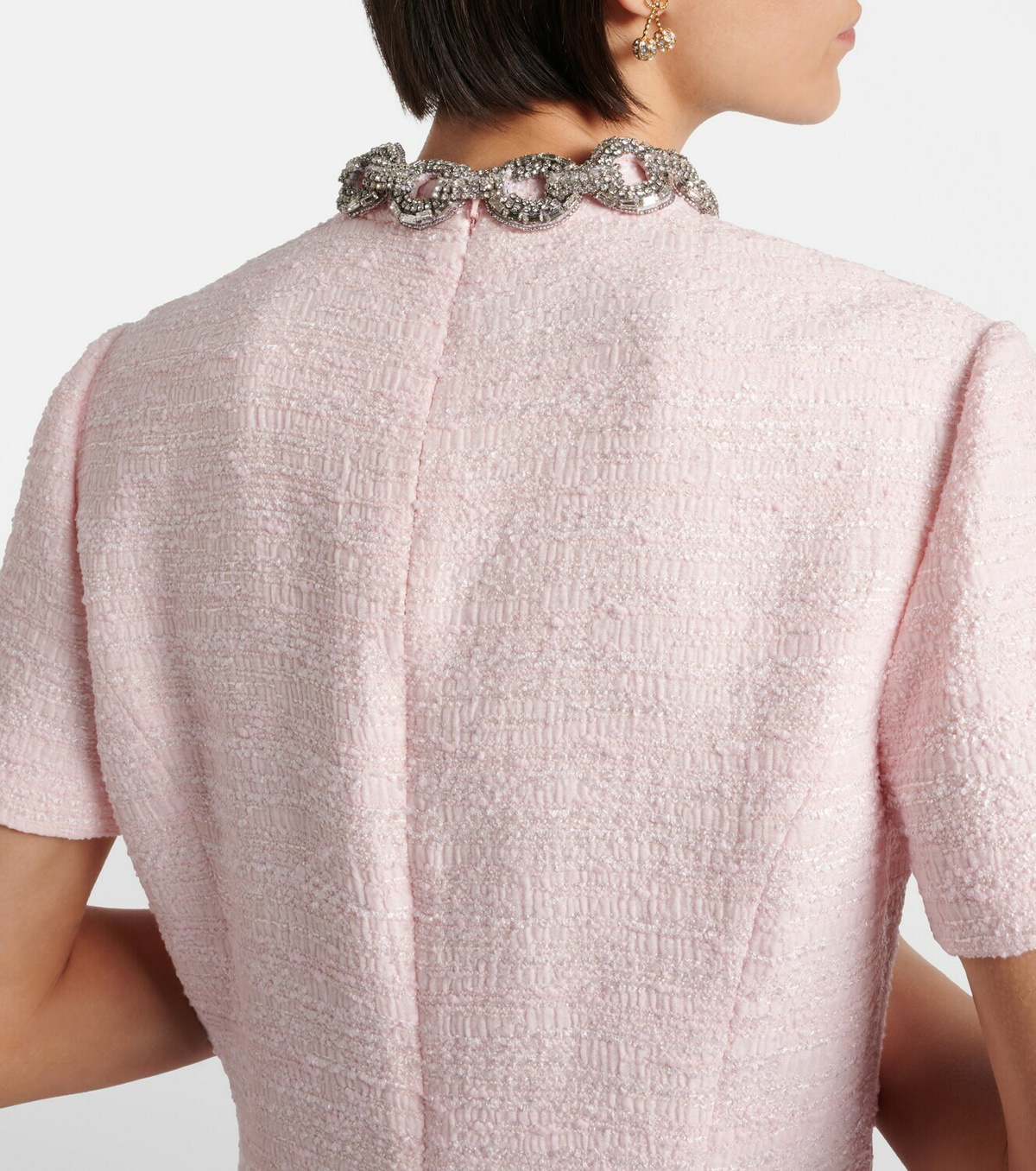 Valentino Embellished tweed minidress