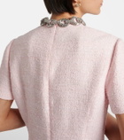 Valentino Embellished tweed minidress