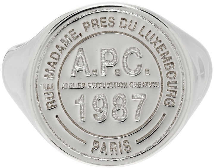 Photo: A.P.C. Silver Stamp Signet Ring