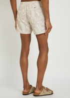 Boss Printed Shell Swim Shorts Beige