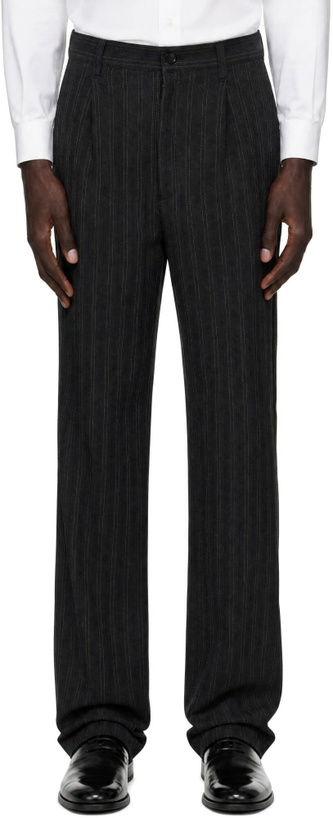 Photo: Junya Watanabe Gray Striped Trousers