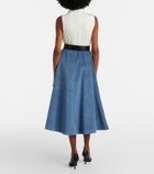 Altuzarra Varda denim midi skirt