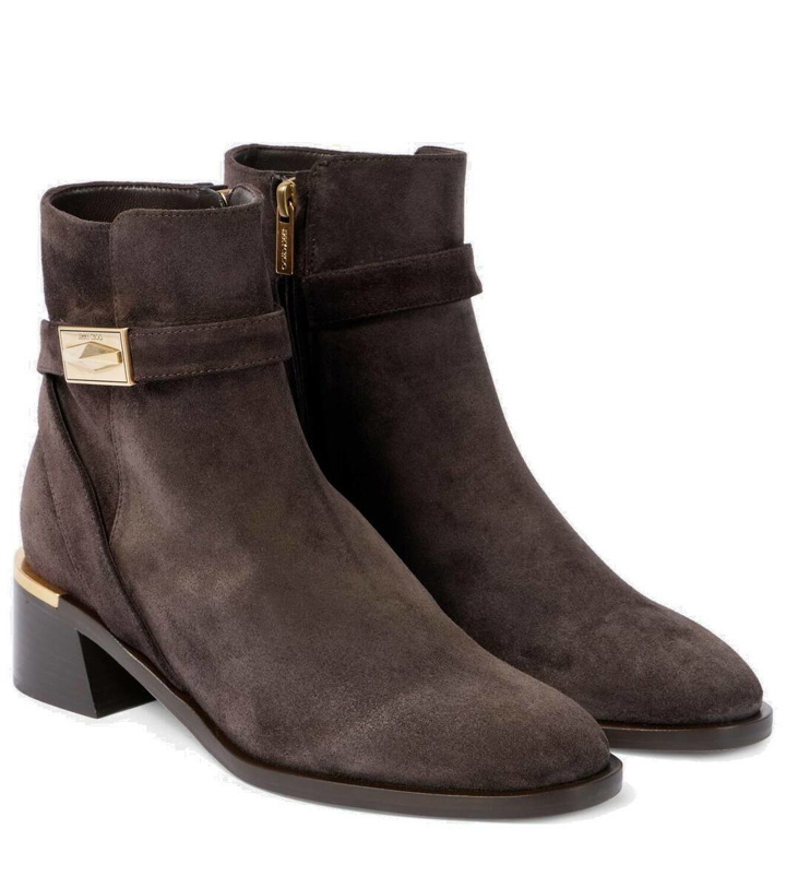 Photo: Jimmy Choo Diantha 45 suede ankle boots