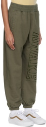 Awake NY Khaki Cotton Lounge Pants