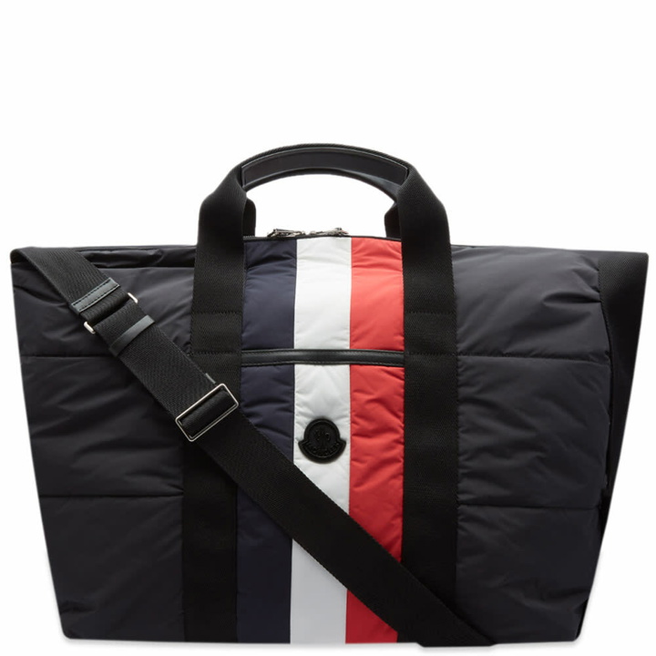 Photo: Moncler Men's Bohdan Tricolore Weekend Bag in Black