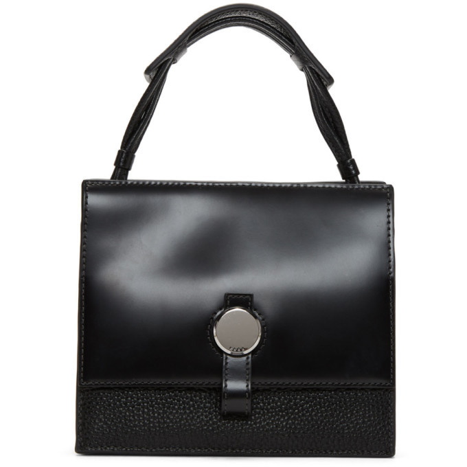 Kara Black Baby Moon Crossbody Bag Kara