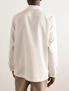 UMIT BENAN B - Camp-Collar Silk Shirt - White