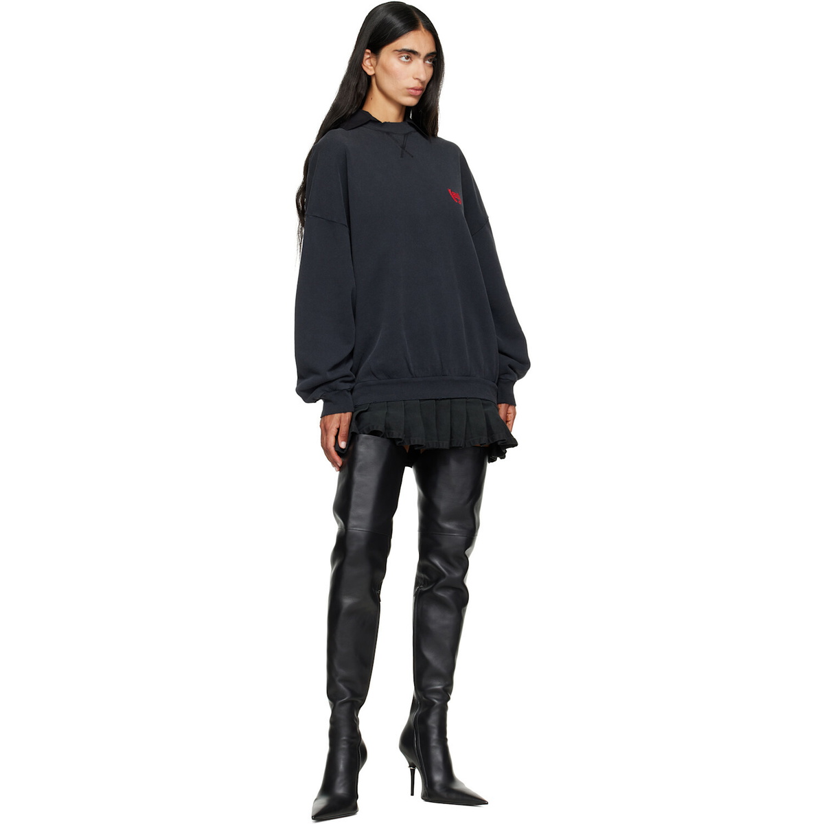 Balenciaga Black Avenue After Tall Boots