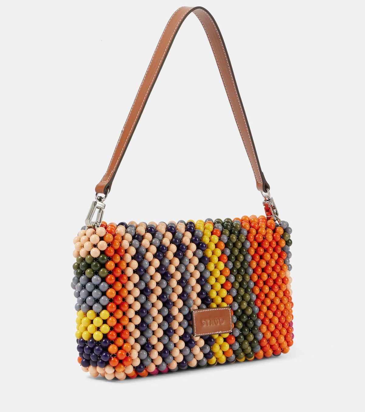 【STAUD】公式完売☆ビーズバッグ Timmy Shoulder Bag〈Cream〉 TIMMY SHOULDER BAG CREAM