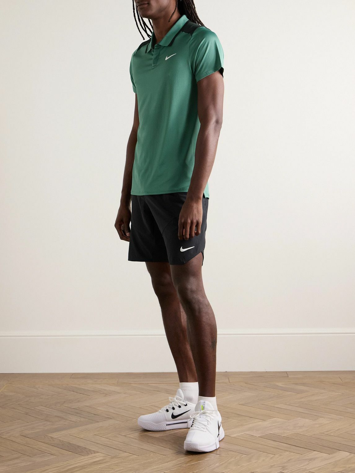 Nike Tennis - Court Slim-Fit Dri-FIT ADV Polo Shirt - Green