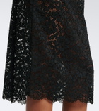 Dôen Nandette sheer lace midi skirt