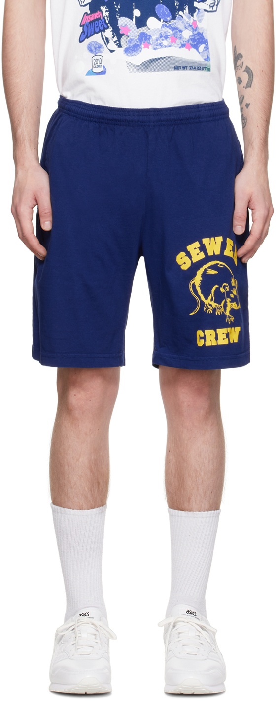 Photo: Stray Rats Navy Sewer Crew Jammer Shorts