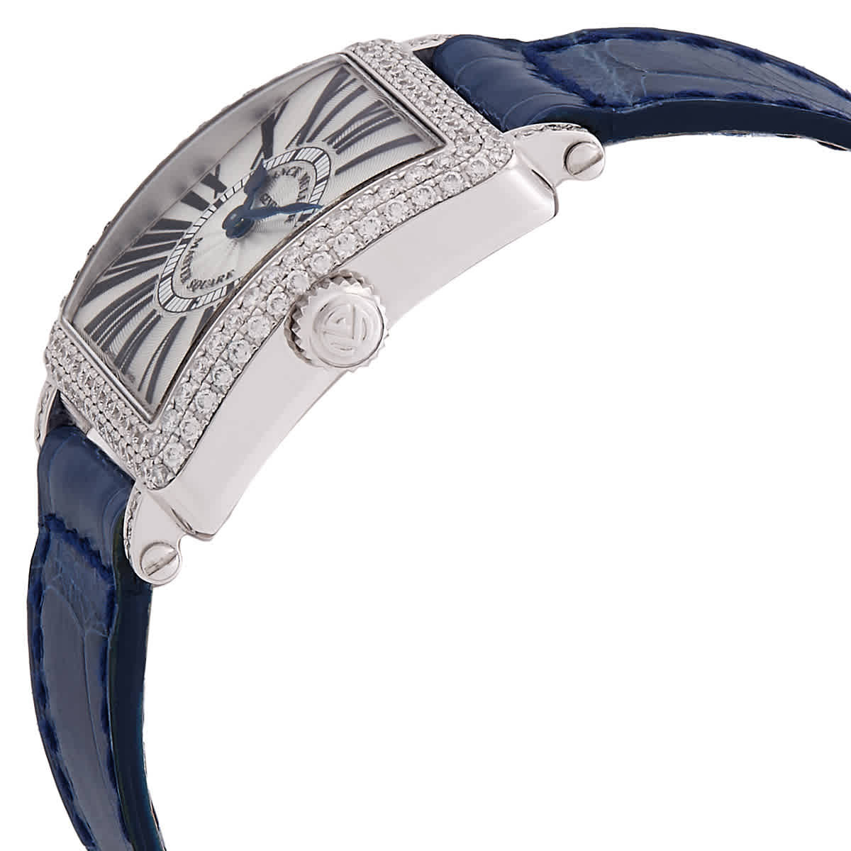 Franck Muller Master Square Quartz Diamond Silver Dial Watch 6002 S QZ D OG
