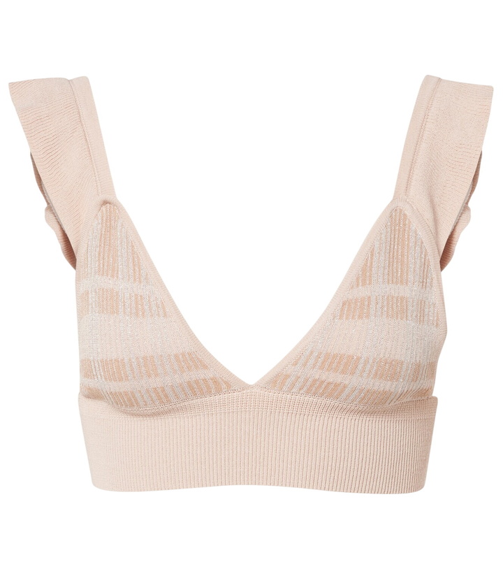 Photo: Bananhot Petra checked ribbed-knit bra top