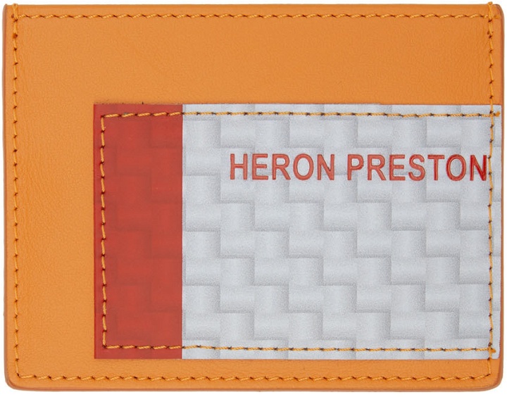 Photo: Heron Preston Orange Tape Card Holder
