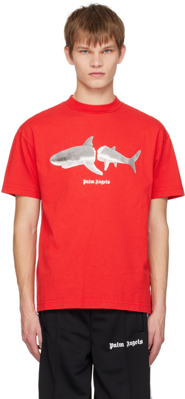 Photo: Palm Angels Red Shark T-Shirt