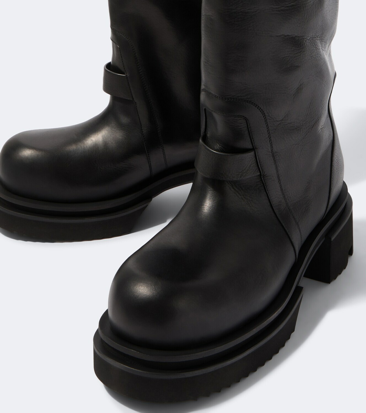 Rick Owens Naska leather knee-high boots