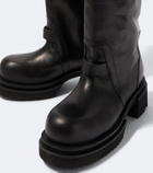 Rick Owens Naska leather knee-high boots