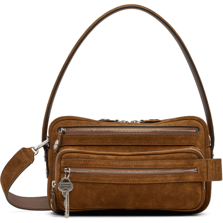 Photo: Acne Studios Brown Camero Party Suede Bag