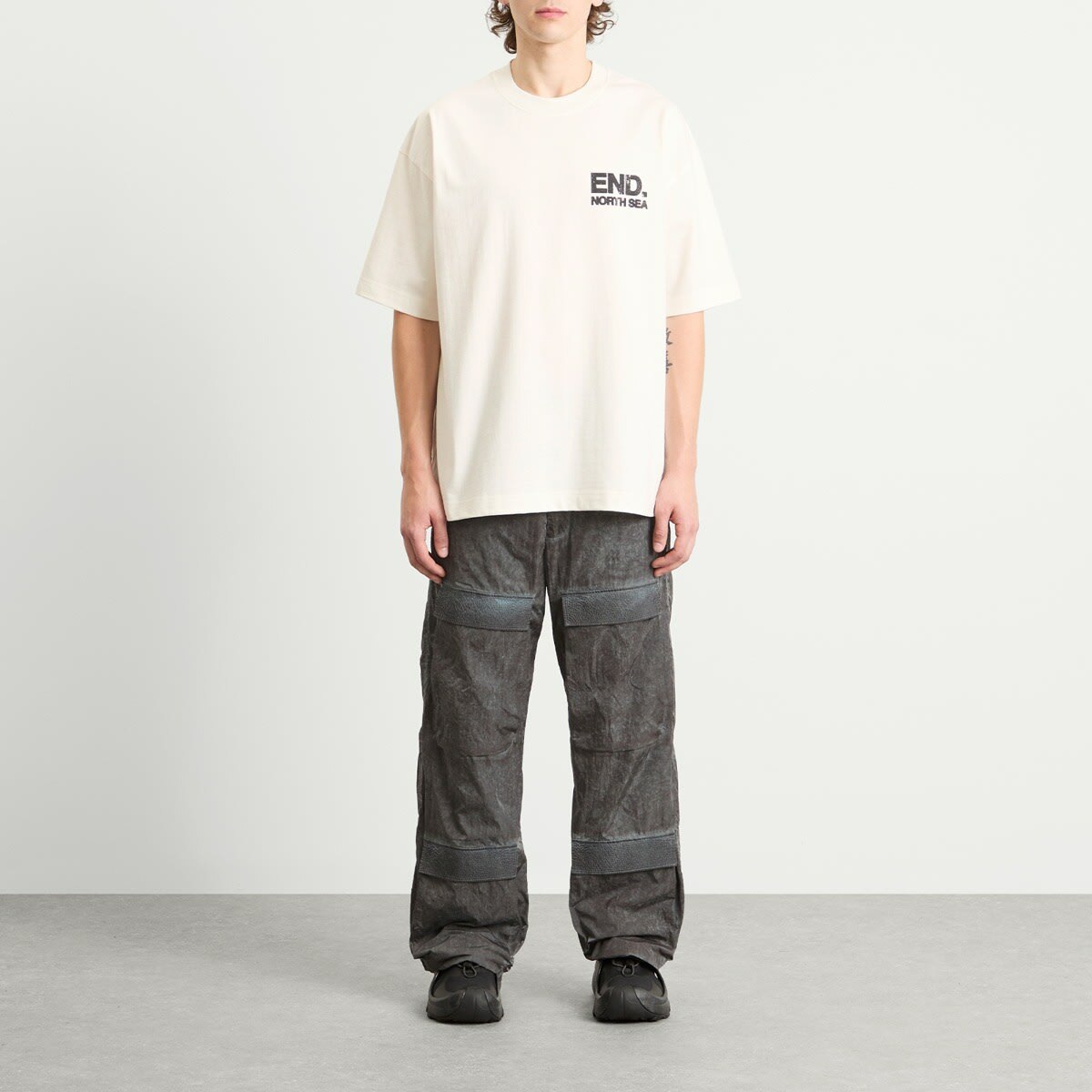 END. Coastal Locals Only T-Shirt in Ecru