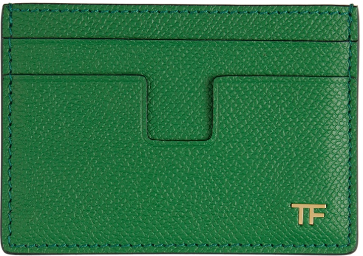 Photo: TOM FORD Green Money Clip Card Holder