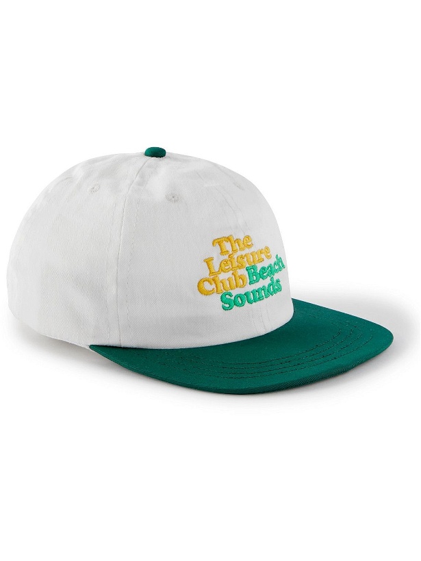 Photo: Pasadena Leisure Club - Logo-Embroidered Colour-Block Cotton-Twill Baseball Cap