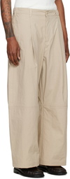 YMC Beige Drop Out Trousers