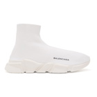 Balenciaga White Speed High-Top Sneakers