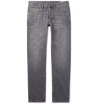 Brunello Cucinelli - Washed Selvedge Denim Jeans - Men - Gray
