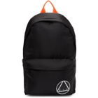 McQ Alexander McQueen Black Oversized Glyph Backpack