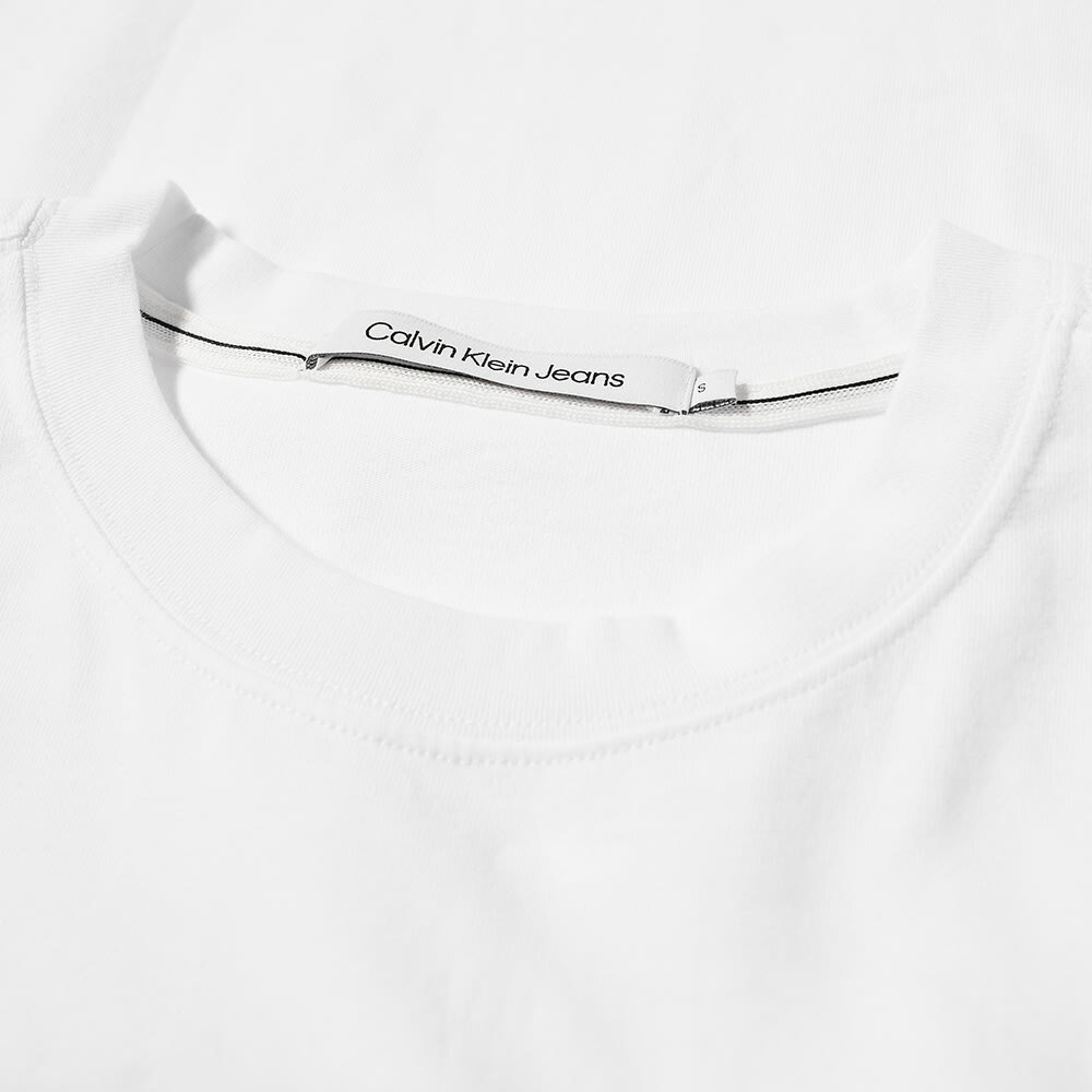 Calvin Klein Men\'s Two Tone Monogram Back Logo T-Shirt in Bright White  Calvin Klein