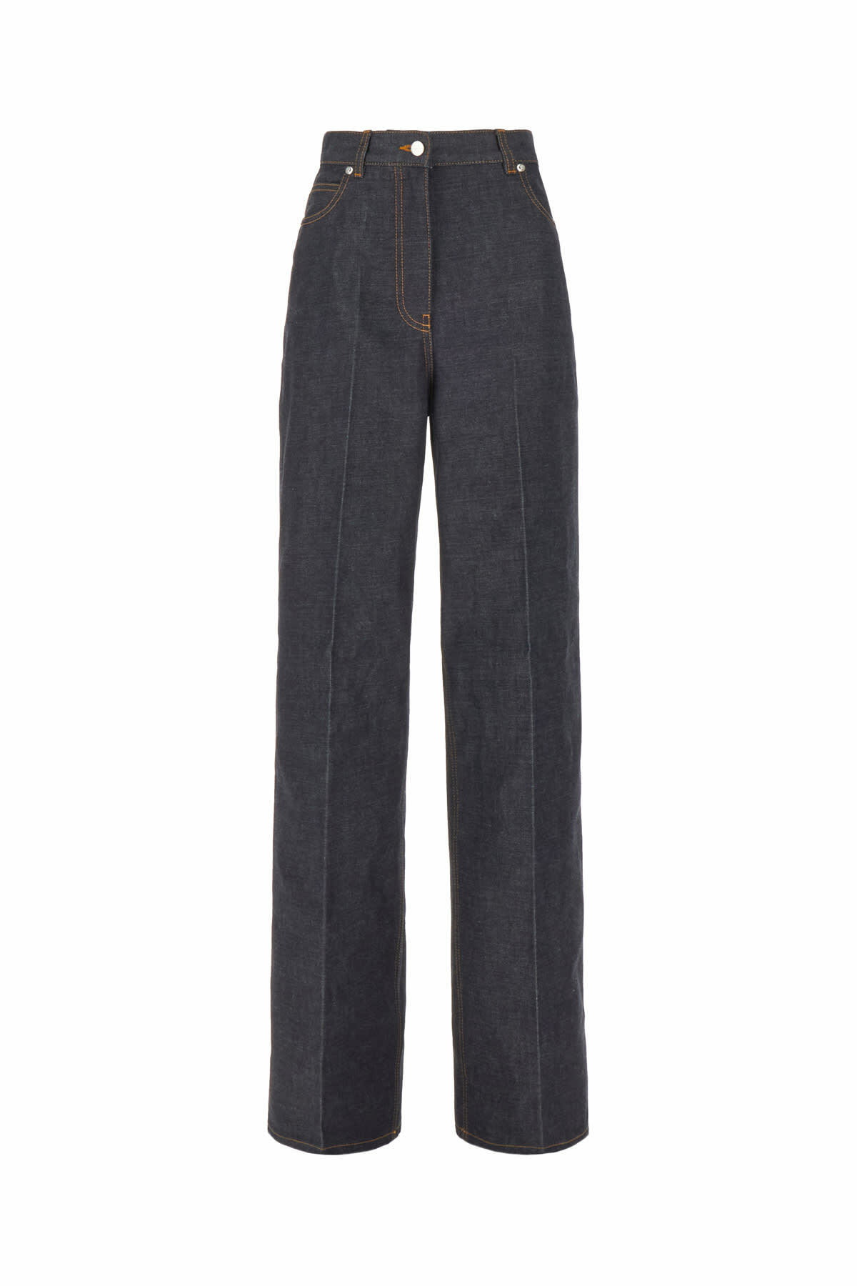 FERRAGAMO straight jeans with contrasting stitching details