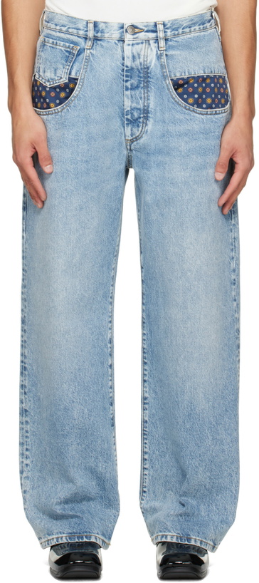 Photo: Maison Margiela Blue Stone Bleached Denim Jeans