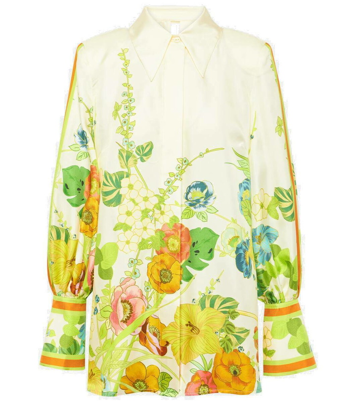 Photo: Alémais Floral silk shirt