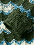 Missoni - Intarsia Cotton-Blend Sweater - Green