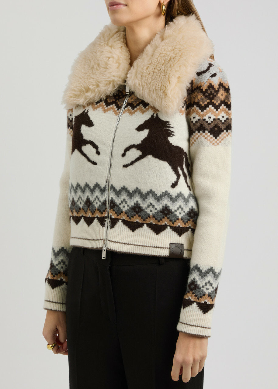 カーディガン Stella McCartney Fur Free Fur Cardigan Stella Mccartney Fur Free Fur wool oversize cardigan|441547S18118491