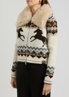 Stella Mccartney Fair Isle Intarsia Wool Cardigan Multicoloured 1