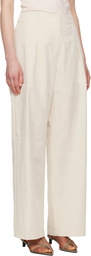 LE17SEPTEMBRE Off-White Relaxed Trousers