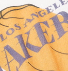 The Elder Statesman - NBA Los Angeles Lakers Printed Cashmere and Silk-Blend T-Shirt - Off-white