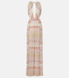 Missoni Open-back lamé jumpsuit