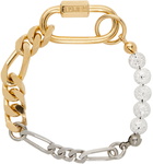 IN GOLD WE TRUST PARIS SSENSE Exclusive Bold & Thin Figaro Chain Bracelet