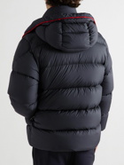 Moncler - Amarante Logo-Appliquéd Quilted Shell Hooded Down Jacket - Blue