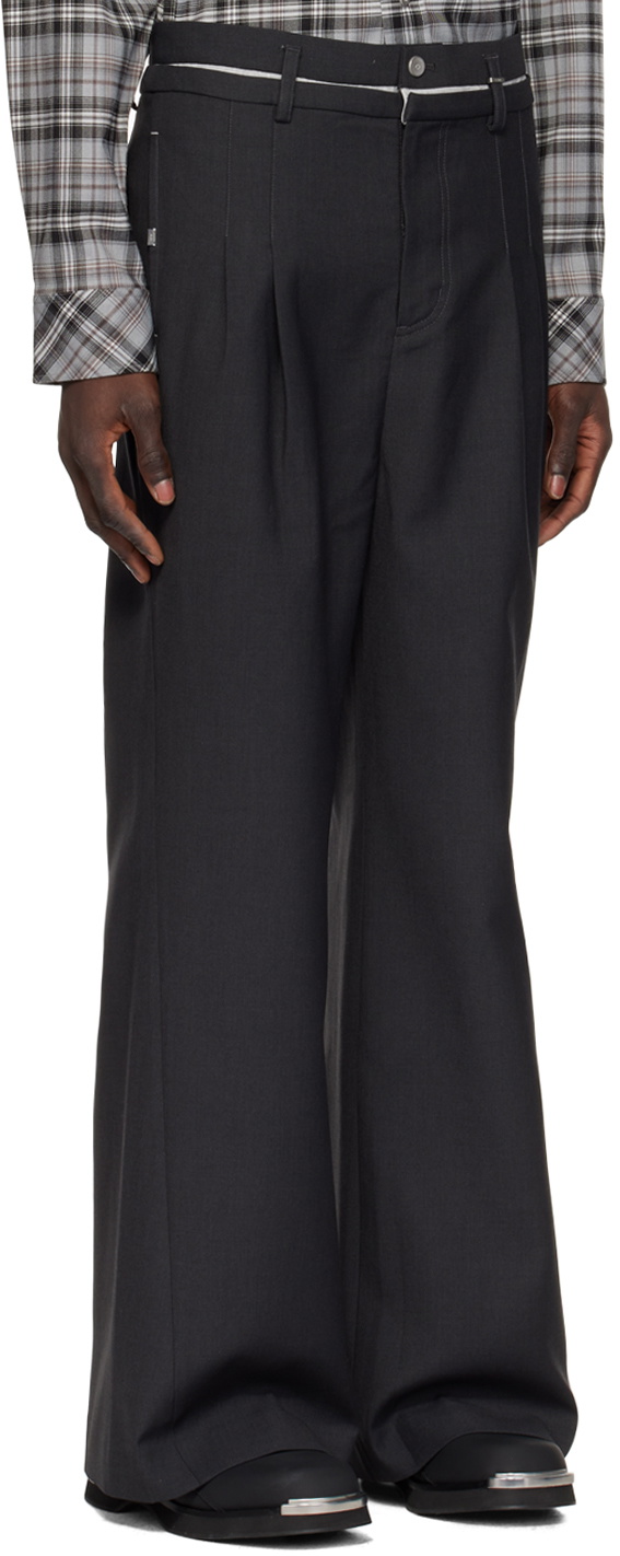C2H4 Gray Four-Pocket Trousers
