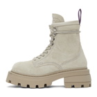 Eytys Beige Suede Michigan Boots