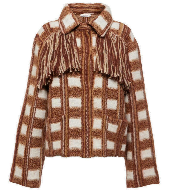 Photo: Dorothee Schumacher Dizzy fringed checked jacquard jacket